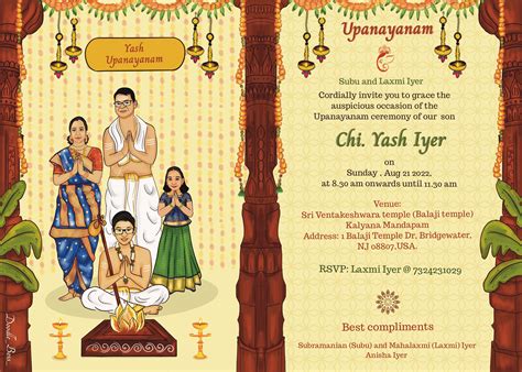 Upanayanam Invitation Behance