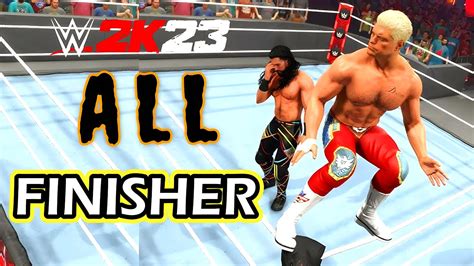 WWE 2K23 Best Signature Finishers 60 Fps Wwe2k23 YouTube