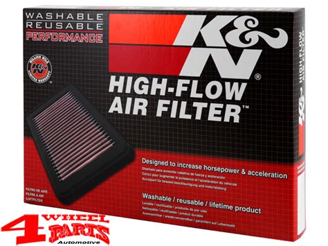 K N Luftfilter Auswaschbarer Textil Sportluftfilter Jeep Wrangler JK Bj