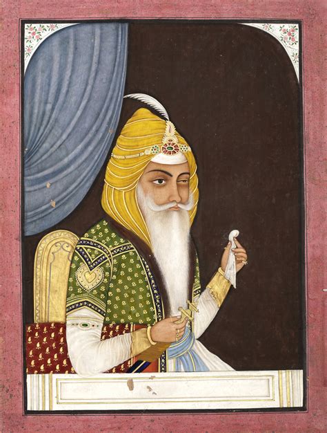 PORTRAITS OF MAHARAJA RANJIT SINGH AND MAHARANI JIND KAUR PUNJAB