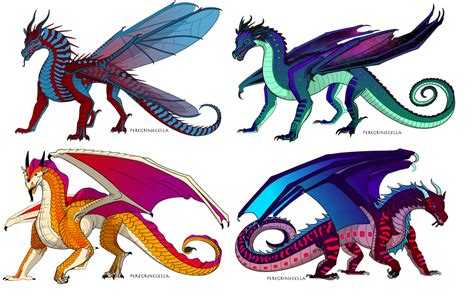 Wof Dragon Adopt Set Closed By Synthwavejinx On Deviantart