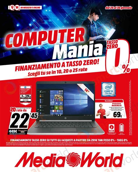 Volantino MediaWorld Computer Mania 24 30 Gennaio Notebook Con RTX Ma