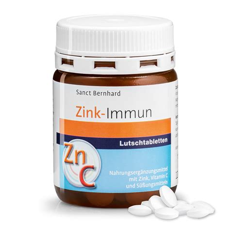 Zink Immun Lutschtabletten Jetzt Online Kaufen Sanct Bernhard