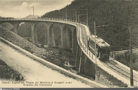 Ligne Du Tram De Menton Sospel Viaduc Du Caramel