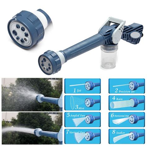 Multifunction Ez Jet Water Cannon 8 In 1 Turbo Water Spray Nozzle At