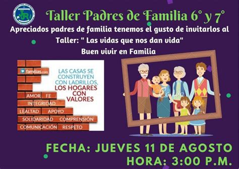 Invitaci N Taller Padres De Familia Orientaci N Jornada Tarde