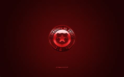 Download wallpapers Chile national football team, emblem, red logo, red ...