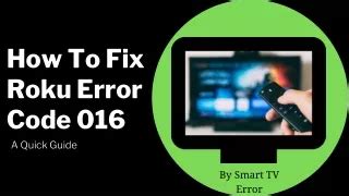 Ppt Complete Guide To Fix Roku Error Code Smart Tv Activation