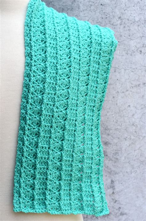 Crochet Shell Scarf Pattern Free - Make It Crochet