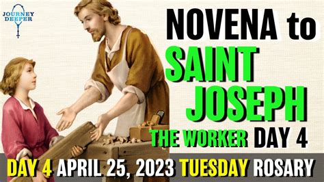 Novena To St Joseph The Worker Day Tuesday Rosary April