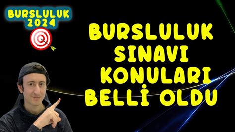 Bursluluk Sinavi Konulari Youtube