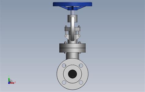 法兰截止阀 Dn40solidworks 2016模型图纸免费下载 懒石网