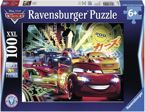 Ravensburger Disney Pixar Cars Neon XXL 100pc Jigsaw Puzzle Amazon Co