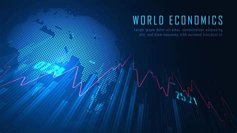 Glowing blue world economics design 1219914 Vector Art at Vecteezy