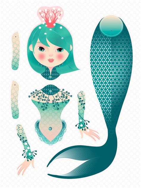 Printable Mermaid Paper Dolls - Printable Word Searches