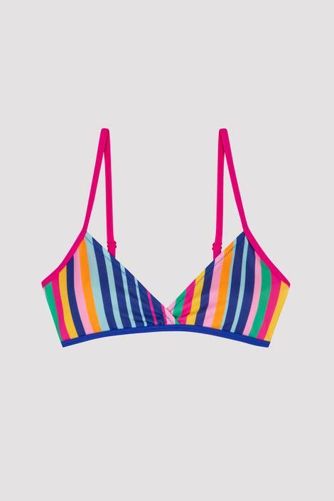 Multi Color Set Bikini Fete Colorful Stripe Fetițe PLH OSG IYMIX Penti Romania