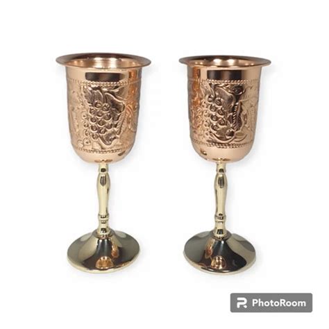 Copper Wine Goblet Set Embossed At Rs Piece Plastic Wine Goblet