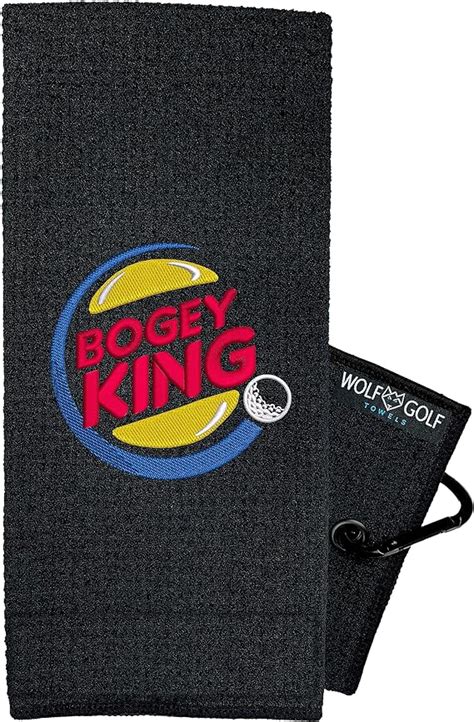 Wolf Golf Towels Bogey King Golf Towel Embroidered