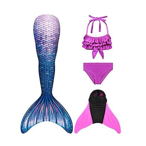 shepretty Queues de Sirène Mermaid Bikini Maillots de Bain Costume