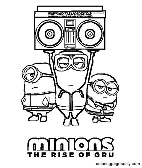 Minions 2 The Rise Of Gru Coloring Pages