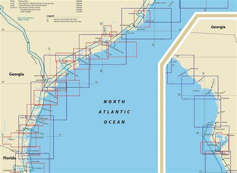 Themapstore Noaa Charts Florida East Coast Of The United States South Carolina Jacksonville