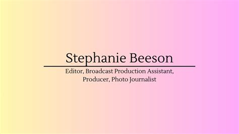 Stephanie Beeson University Of North Alabama Demo Reel Youtube