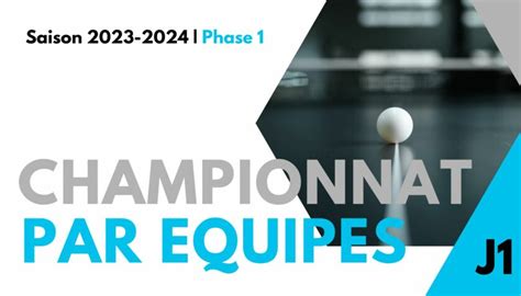 Championnat Par Quipes Phase Journ E Comit