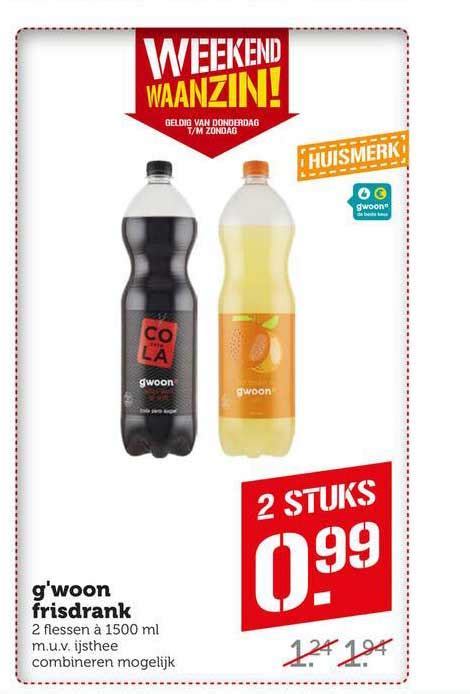 G Woon Frisdrank Aanbieding Bij Coop Compact Folders Nl