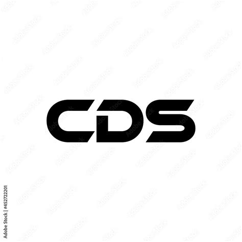 CDS Letter Logo Design With White Background In Illustrator Vector