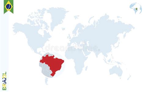 Infographic Para El Brasil Mapa Detallado Del Brasil Con La Bandera