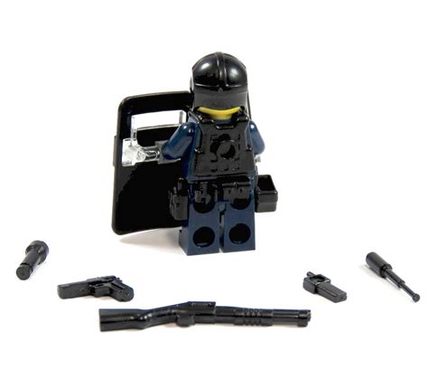 Custom Figure Police Made Of LEGO Parts An Custom Accessories SWAT