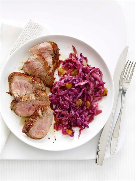 Pork Tenderloin With Red Cabbage Slaw From ‘the Best And Lightest