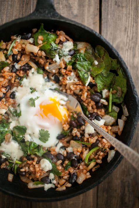 Brown Rice Skillet With Chipotle Black Beans And Eggs Naturally Ella