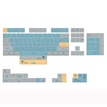 Saldi Set Di Tasti Banyan Tree Keycap Set Xda Profile Sublimation