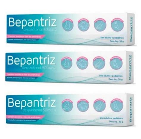 Bepantol E Bepantriz É A Mesma Coisa - Kit 3 Unidades Bepantriz Pomada Cimed 30g (Mesma Formula Bepantol ...