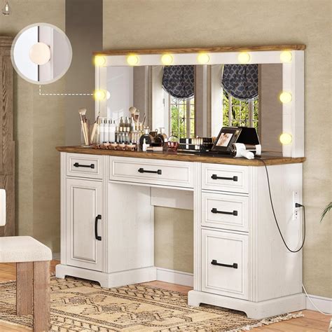 amazoncom amerlife   makeup vanity  hollywood mirror glass