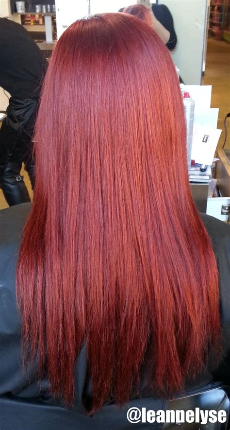 Bright Long Red Hair Paul Mitchell Shines Xg Provides Beautiful Shine And Dimension