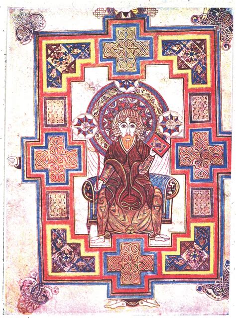 The Book of Kells: Illustrations: Plate XVIII. Portrait of St. John ...