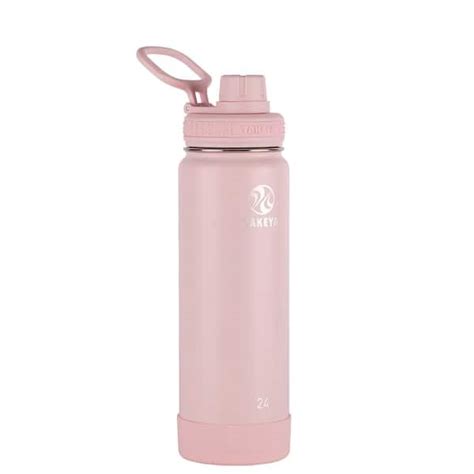 Takeya Actives Oz Blush Insulated Stainless Steel Water Bottle With