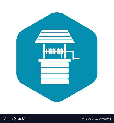 Water Well Icon Simple Style Royalty Free Vector Image