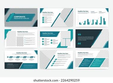 Corporate Business Overview Presentation Template Design Stock Vector ...