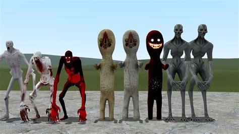 Scp 096 Vs Scp 173 Vs Scp 966 Garrys Mod Sandbox Youtube