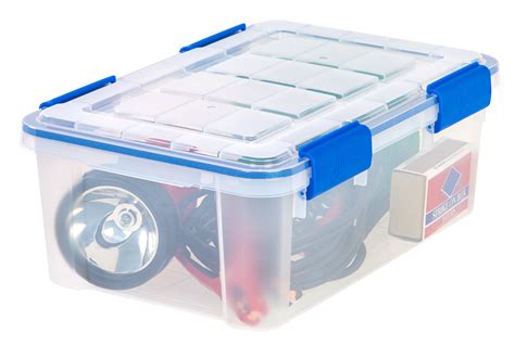 Ziploc 16 Quart 4 Gallon Weathershield Storage Box Clear Walmart