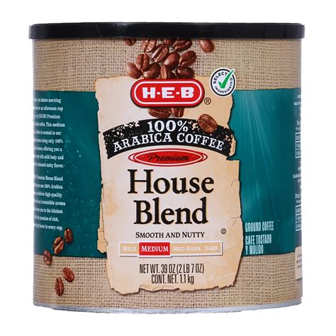 H E B Premium House Blend Med Dark Ground Coffee Shop Coffee At H E B