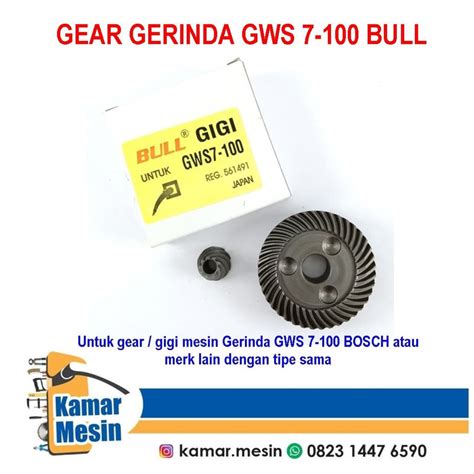 Gigi Gerinda Bosch GWS 7 100 Bull Gear Gerinda GWS7 100 Bull Lazada