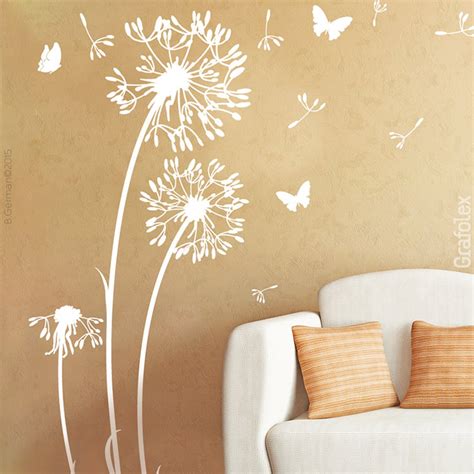 Wandtattoo Pusteblume Schmetterlinge L Wenzahn Wandsticker