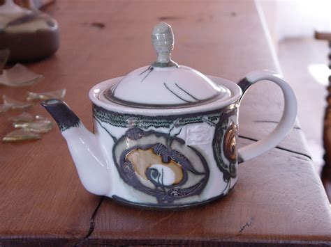 Handpainted Stoneware Teapot Unique Ceramic Kettle For Tea Lovers