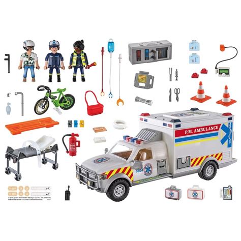 Playmobil City Action Ambulance Avec Secouristes Et Bless