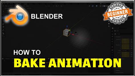 Blender How To Bake Animation Tutorial Youtube