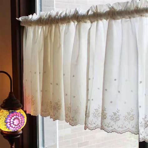 Linen Cafe Curtain Country Cottage Farmhouse Cafe Curtain Etsy